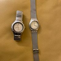 Coppia di orologi swatch anni 80