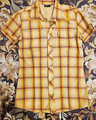 Camicia uomo Lee a quadri gialla