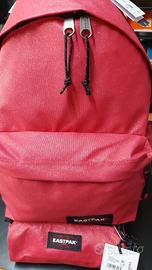 Zaino Eastpak Padded rosso con glitter + astuccio
