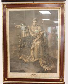 Quadro stampa antica Napoleone