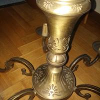 Lampadario vintage bronzo artistico