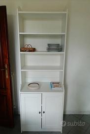 Mobile Ikea Hauga, credenza bianca con due ante