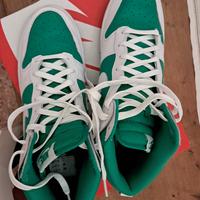 nike high bianco verde n.46