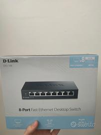 Switch D-Link DES-108 8 porte fast ethernet
