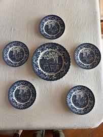 Set sei piatti vintage inglesi Merrie Olde England