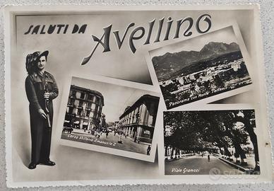 Bersagliere, cartolina saluti  da Avellino - 1953