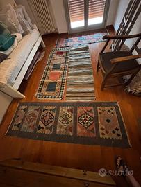 Tappeti kilim runner lotto 4 tappeti