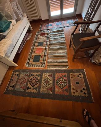 Tappeti kilim runner lotto 4 tappeti
