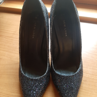 Scarpe tacco cm.10 con brillantini