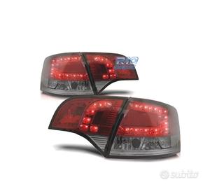 FANALI PER AUDI A4 B7 AVANT 05-08 LED ROSSO AFFUMI