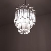 Lampadario trilobo stile venini