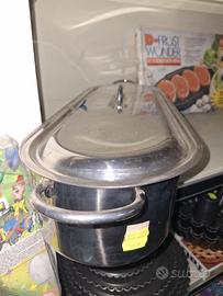 pentola rosbif acciaio inox circa 50 cm