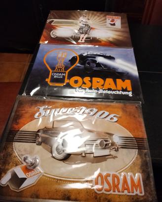 Targhe pubblicitarie in metallo smaltato OSRAM