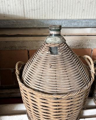 Damigiane in vetro vintage varie misure