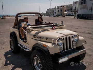 NOLEGGIO Auto d'epoca JEEP CJ-7 RENEGADE per Matri