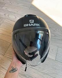 Casco semi jet Shark nero
