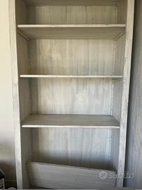 LIBRERIA LEGNO MASSELLO ARTIGIANATO ORIGINALE