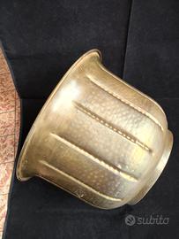portavaso ottone martellato vintage stile art decò