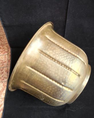 portavaso ottone martellato vintage stile art decò