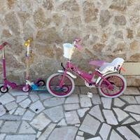 Bici bimba + monopatini