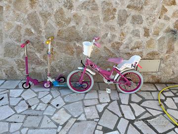 Bici bimba + monopatini