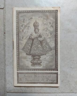 Libretto antico Novena S. Bambino di Praga Arenzan