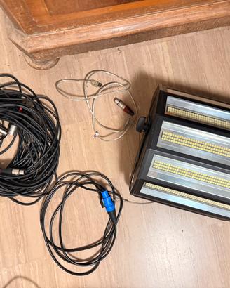 NeoFlash H300 Strobo LED DMX Professionale + Cavi