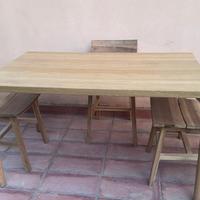 Tavolo legno Ikea con 4 sedie