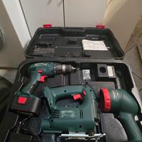 Kit avvitatore, seghetto alternativo, torcia 