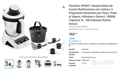 Robot da Cucina Moulinex Volupta HF404112 – NUOVO