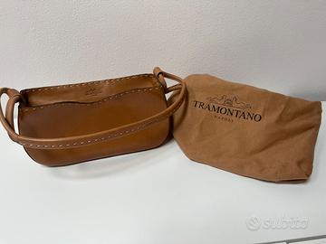 TRAMONTANO borsa in vera pelle (color cuoio)