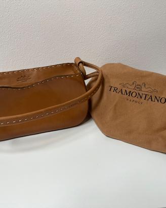 TRAMONTANO borsa in vera pelle (color cuoio)