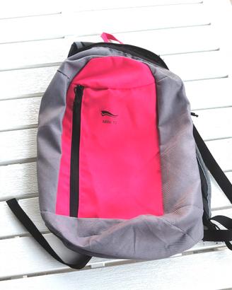 Zaino Mini 10 Litri Grigio Rosso