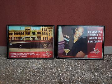 2 quadri vintage marchiati Ron Havana club