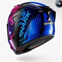 Casco AERON EDgy Carbon blue chrome Nuovo