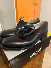 Scarpe Eleganti Uomo 42 Nere in Pelle Stringate 
