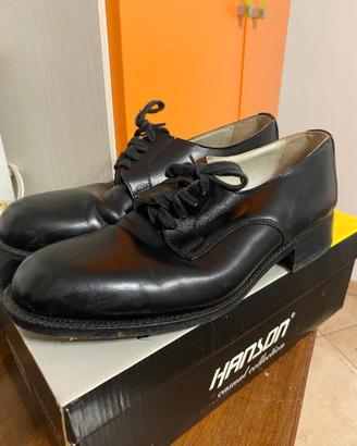 Scarpe Eleganti Uomo 42 Nere in Pelle Stringate 