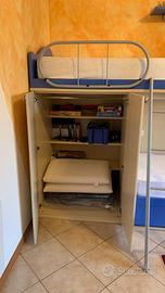 Cameretta con letti a castello più terzo letto