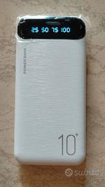 Power Bank 10.000mAh – Nuovo, Mai Usato – con USB
