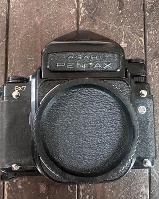 Pentax 6x7 Asahi con dorso polaroid