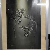 Quadro in rilievo “Cristo con corona di spine”