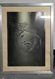 Quadro in rilievo “Cristo con corona di spine”