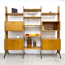 Libreria scaffale vintage anni ‘60 rovere