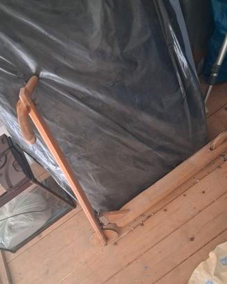 Monopattino in legno vintage