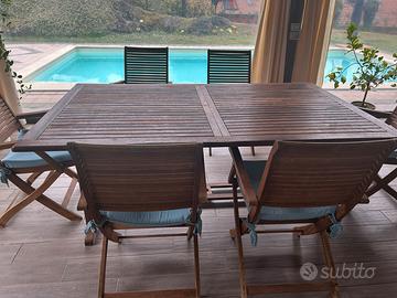 tavolo da giardono allungabile 2 metri x 1,20