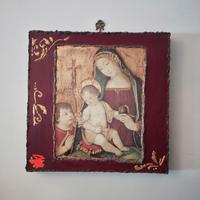 Quadro icona religiosa su tela
