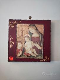 Quadro icona religiosa su tela
