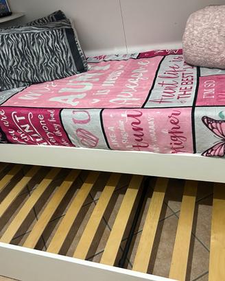 Letto singolo con cassetto a scomparsa