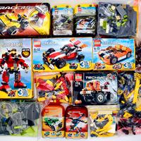 Lotto Set Lego Incompleti con Scatola e Istruzioni