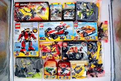 Lotto Set Lego Incompleti con Scatola e Istruzioni